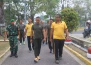 Sinergitas TNI-Polri di Kampar: Olahraga Bersama Demi Harkamtibmas dan Pelestarian Alam