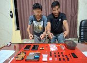 Tim Mata Elang Polres Kuansing Bekuk Dua Pengedar Sabu, Barang Bukti 14 Paket Diamankan