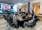 Kapolres Kuansing Zoom Meeting Monitoring Nasional Sinergi Cegah Karhutla dan rapat Eksternal