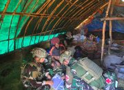 Demi Kemanusiaan, Tak Ada Jarak yang Terlalu Jauh: Satgas TNI Hadir untuk Pengungsi Kampung Misimaga