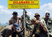 Polsek Singingi Hilir Gelar Patroli Gabungan, Pasang Spanduk dan Plang Larangan Membakar Hutan Serta Tanam Pohon di Kawasan Konservasi