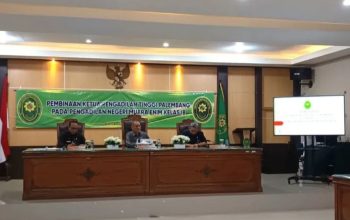 Pembinaan Ketua Pengadilan Tinggi Palembang Di Pengadilan Negeri Muara Enim Kelas IB