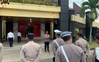 Polres Kuansing Melaksanakan Apel Operasi Patuh Lancang Kuning 2025, Tekankan Pendekatan Humanis