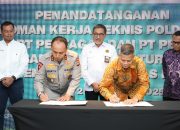 Polda Riau Tandatangani Pedoman Kerja Teknis dengan SKK Migas, Pertagas, dan Pertamina Patra Niaga