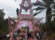 Menjelang HUT RI, Gerbang Desa Kuala Gading RW 07 Tampil Megah & Bikin Takjub