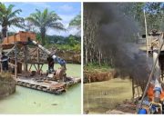 Polsek Pangean Tindak Tegas Aktivitas PETI di Desa Tanah Bekali, Kapolres Kuansing Tegaskan Komitmen Berantas Penambangan Ilegal