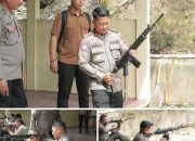 Kapolres Kuansing Pimpin Pengecekan dan Pengujian Senjata Api untuk Kesiapan Personel