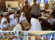 Polsek Singingi Hilir Dampingi Program Makan Bergizi Gratis Sebanyak 791 Siswa