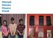 Tim Mata Elang Satresnarkoba Bekuk Tiga Pelaku Narkoba di Simpang Empat Beringin Taluk