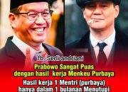 Presiden Prabowo Puas, Purbaya Yudi Sadewa Dinilai Lampaui Kinerja 40 Menteri dalam Sebulan