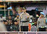 Kapolres Kuansing Pimpin Apel Gelar Pasukan Pengamanan Pacu Jalur Sempena HUT ke-26 Kabupaten Kuantan Singingi