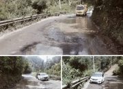 Jalan Lintas Bukittinggi–Medan KM 18 Rusak Parah, Warga Koto Rantang Minta Perhatian Serius Pemerintah
