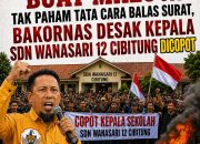 BREAKING NEWS | Intelkriminal.co.id  BAKORNAS Menyatakan Sangat Memalukan Dan Copot Saja Kepala SDN Wanasari 12 Kec. Cibitung, Kab. Bekasi Tak Paham Cara Balas Surat.