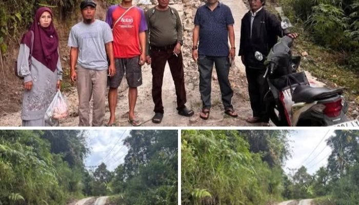 BREAKING NEWS | Intelkriminal.co.id  Wakil Ketua DPRD Agam Henrizal Amd Tinjau Jalan Amblas di Tabuah-Tabuah, Warga Khawatir Timbulkan Korban Jiwa