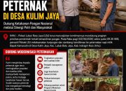 BREAKING NEWS | Intelkriminal.co.id  Dukung Ketahanan Pangan Nasional, Polsek Lubuk Batu Jaya Sambangi Peternak di Desa Kulim Jaya