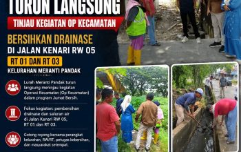 BREAKING NEWS|Intelkriminal.co.id Jumat Bersih, Lurah Meranti Pandak Turun Langsung Tinjau Pembersihan Drainase di RW 05