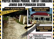 Warga Kedusan Geram, Jalan Lingkungan Rusak Diduga Akibat Proyek Rumah Pribadi, Tuntut Tanggung Jawab dan Perbaikan Segera