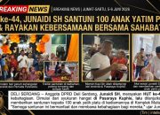 BREAKING NEWS | INTELKRIMINAL.CO.ID HUT ke-44, Junaidi SH Santuni 100 Anak Yatim Piatu dan Rayakan Kebersamaan Bersama Sahabat