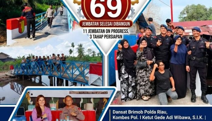 Breaking News | Intelkriminal.co.id  Polda Riau Tuntaskan 69 Jembatan, Dorong Pendidikan, Ekonomi, dan Kesejahteraan Warga