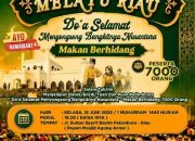 Gebyar Tahun Baru Islam 1448 H, Penggawa Melayu Satukan 7.000 Orang dalam Doa Selamat dan Makan Berhidang