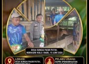 BREAKING NEWS | INTELKRIMINAL.CO.ID  Dukung Ketahanan Pangan Nasional, Bhabinkamtibmas Polsek Kelayang Sambangi Peternakan Sapi Milik Warga