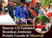 BREAKING NEWS | INTELKRIMINAL.CO.ID  Danrem 132/Tadulako Resmikan Jembatan Perintis Garuda di Morowali Utara, Buka Akses dan Harapan Baru bagi Masyarakat