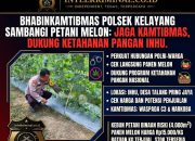 BREAKING NEWS | Intelkriminal.co.id Bhabinkamtibmas Polsek Kelayang Sambangi Warga dan Petani Melon, Perkuat Kamtibmas serta Dukung Ketahanan Pangan