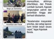 BREAKING NEWS | INTELKRIMINAL.CO.ID Balap Liar Resahkan Warga, AKP Barata Pimpin Respons Cepat Polsek Lembah Gumanti Amankan Simpang Taratak Galundi