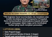 BREAKING NEWS | TNI AD Berduka, Satu Prajurit Gugur dalam Insiden Gupusmu II Puspalad, Investigasi Menyeluruh Dimulai