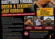 BREAKING NEWS | Intelkriminal.co.id HEBOH! Diduga Oknum Satpol PP Bukittinggi Lakukan Kekerasan, Dosen FDCK dan Petugas Sekuriti Dilaporkan Jadi Korban
