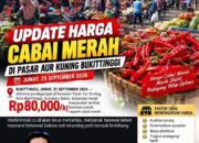 BREAKING NEWS | INTELKRIMINAL.CO.ID  Update Harga Cabai Merah di Pasar Aur Kuning Bukittinggi, Jumat 25 September 2026