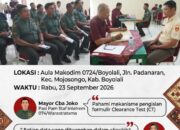 BREAKING NEWS | INTELKRIMINAL.CO.ID Jaga Integritas Personel, Intel Korem 074/Warastratama Gelar Litpers Jabatan Tertentu di Kodim Boyolali
