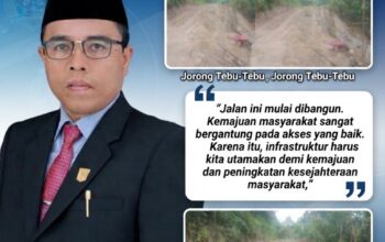 BREAKING NEWS | INTELKRIMINAL.CO.ID  Jalan Tebu-Tebu Mulai Dibangun, Hendrizal: Kemajuan Daerah Bergantung pada Akses dan Infrastruktur