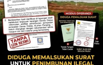 BREAKING NEWS | INTELKRIMINAL.CO.ID  MEDIA ONLINE BREAKING NEWS Independen, Tegas, Terpercaya  DUGAAN PENIMBUNAN SEMPADAN DANAU DI ALAHAN PANJANG DISOROT, MUNCUL PERSOALAN ALAS HAK DAN DUGAAN PEMALSUAN SURAT