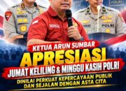 BREAKING NEWS | INTELKRIMINAL.CO.ID  KETUA ARUN SUMBAR APRESIASI JUMAT KELILING DAN MINGGU KASIH POLRI, DINILAI PERKUAT KEPERCAYAAN PUBLIK DAN SEJALAN DENGAN ASTA CITA