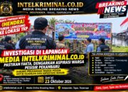 BREAKING NEWS | INTELKRIMINAL.CO.ID  WAKIL PIMPINAN MEDIA INTELKRIMINAL.CO.ID, HENDRA, TURUN LANGSUNG KE TKP! TIM LIPUTAN INVESTIGASI KAWAL ASPIRASI WARGA PESISIR PEKANBARU
