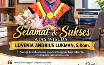BREAKING NEWS | INTELKRIMINAL.CO.ID  KELUARGA BESAR INTELKRIMINAL.CO.ID UCAPKAN SELAMAT ATAS WISUDA LUVENIA ANDRIUS LUKMAN, S.KOM.: RAIH ILMU, UKIR PRESTASI, DAN JADI KEBANGGAAN KELUARGA SERTA BANGSA